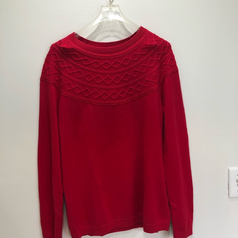 Cable knit sweater